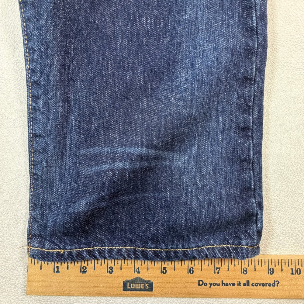 Polo Ralph Lauren Mens 40x30 Hampton Relaxed Straight Jeans Dark Indigo Denim - Picture 5 of 10